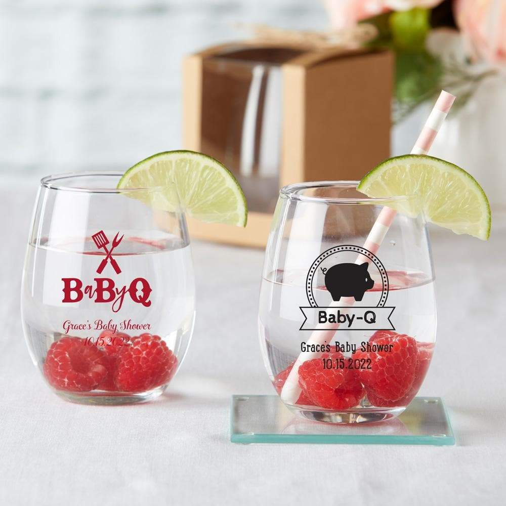 9 oz. Stemless Wine Glass - It's a Boy! (Set of 12) – Corner Stork Baby  Gifts - Specialty Baby Gifts