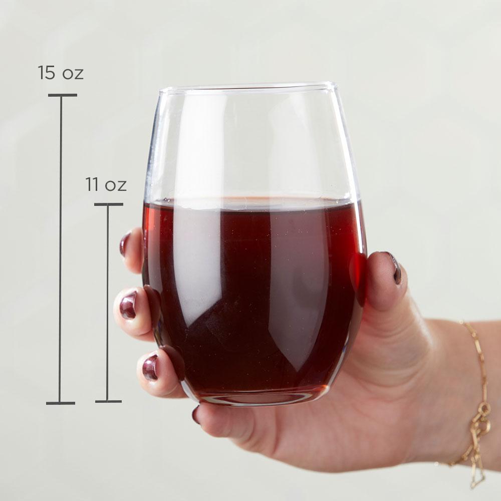 Personalized 9 oz. Stemless Wine Glass - Custom Design